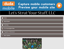 Tablet Screenshot of letsstrutyourstuff.com